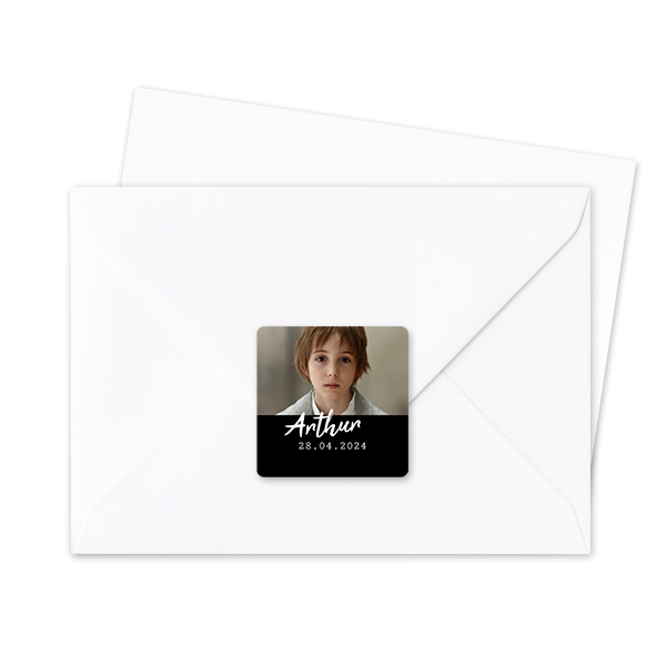 Autocollants pour enveloppes Carrée (lot de 24) Autocollants pour enveloppes Carrée (lot de 24)