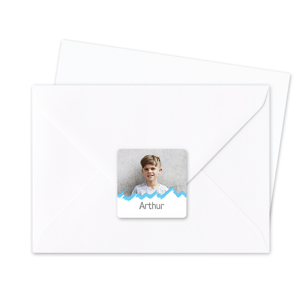 Sluitsticker Vierkant (set van 24)