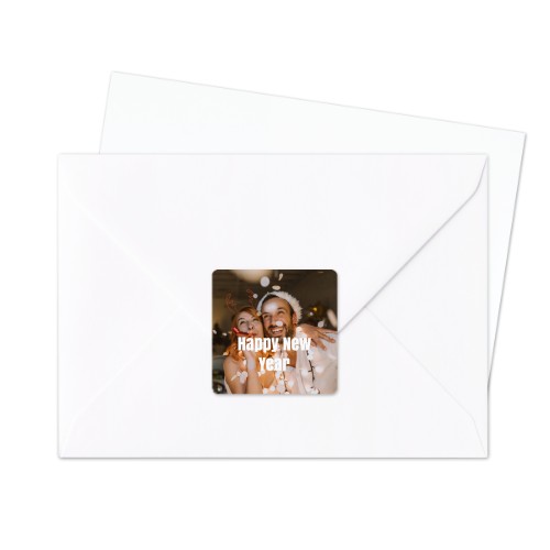 Briefumschlag Sticker Quadrat - 24 Stk.
