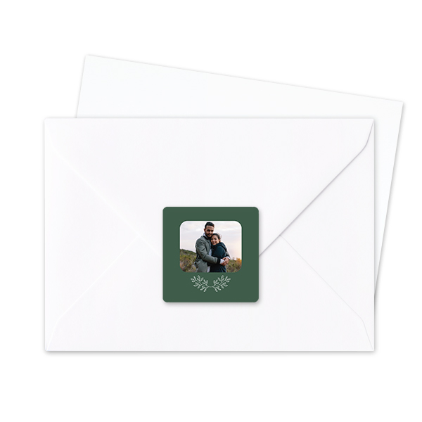 Briefumschlag Sticker Quadrat - 24 Stk.