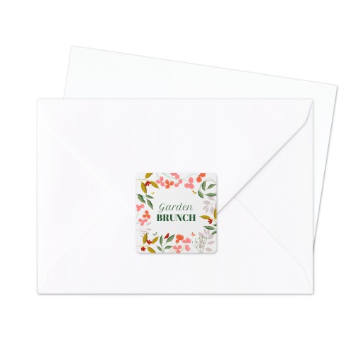 Sluitsticker Vierkant (set van 24)