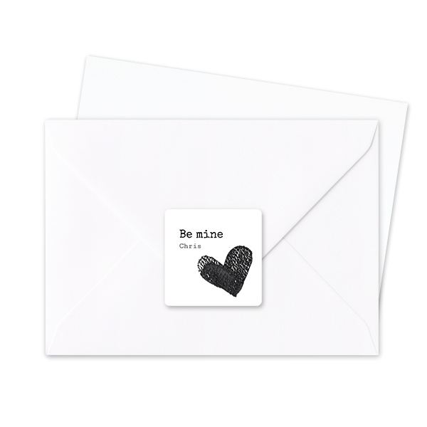 Autocollants pour enveloppes Carrée (lot de 24)