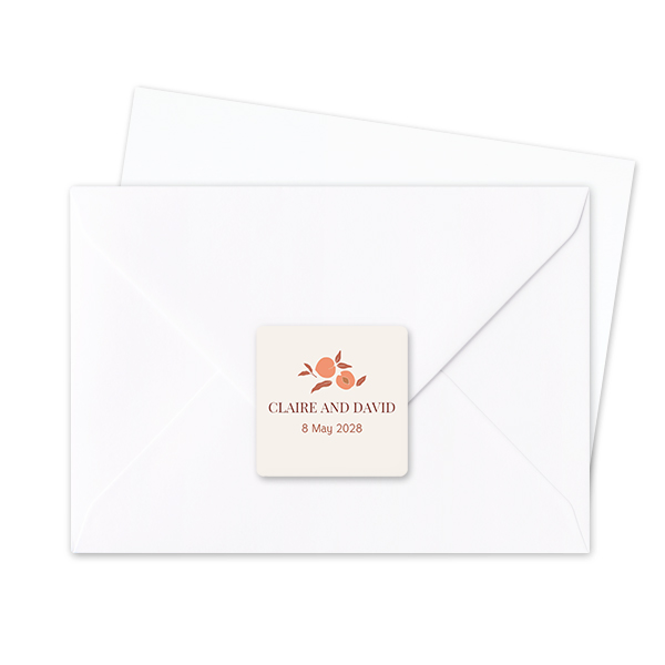 Envelop stickers Vierkant - Set van 24 Envelop stickers Vierkant - Set van 24