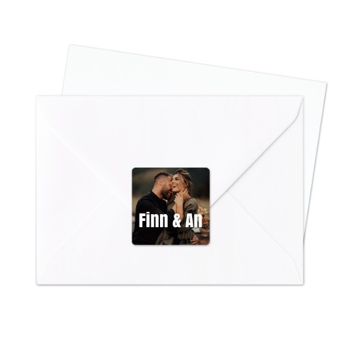 Briefumschlag Sticker Quadrat - 24 Stk.