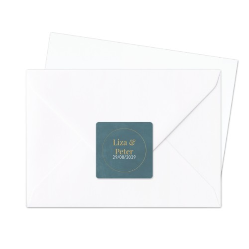 Sluitsticker Vierkant (set van 24)