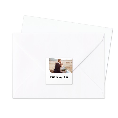 Autocollants pour enveloppes Carrée (lot de 24)