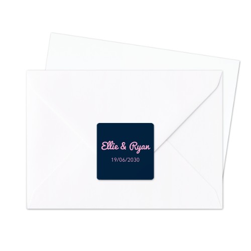 Seal Sticker Square - set of 24