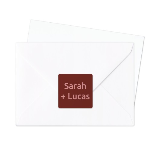 Seal Sticker Square - set of 24
