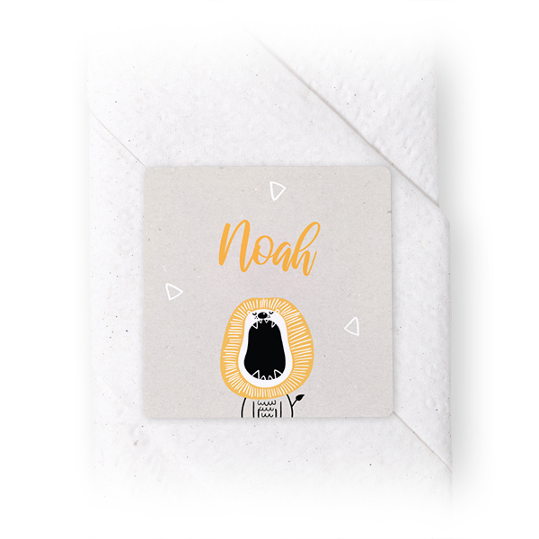 Cardboard Doodle Lion - Text Only Cardboard Doodle Lion - Text Only