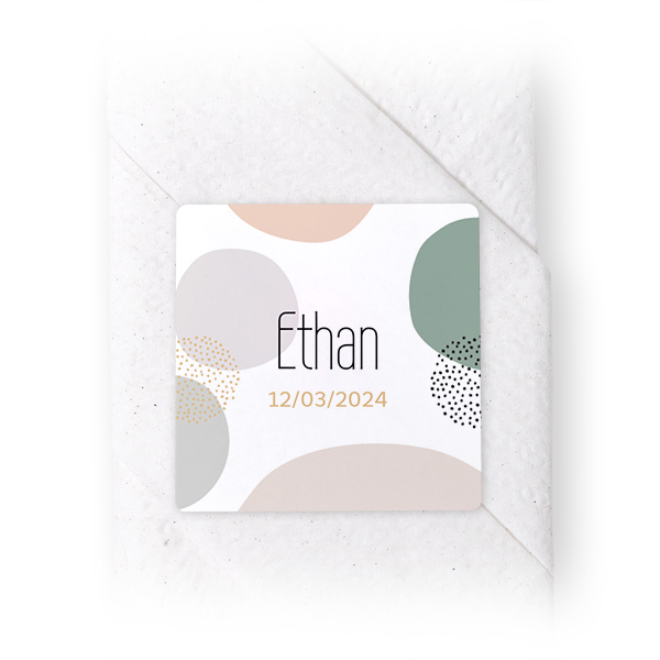 Etiquettes Carrées de serviette (lot de 24)