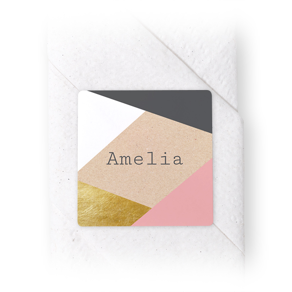 Etiquettes Carrées de serviette (lot de 24)