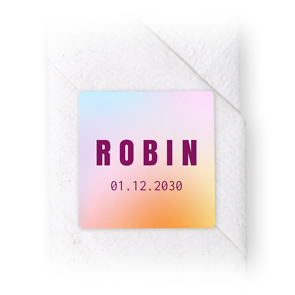 Napkin Stickers Square - set of 24 Napkin Stickers Square - set of 24