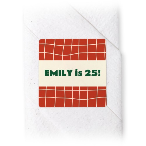Napkin Stickers Square - set of 24 Napkin Stickers Square - set of 24