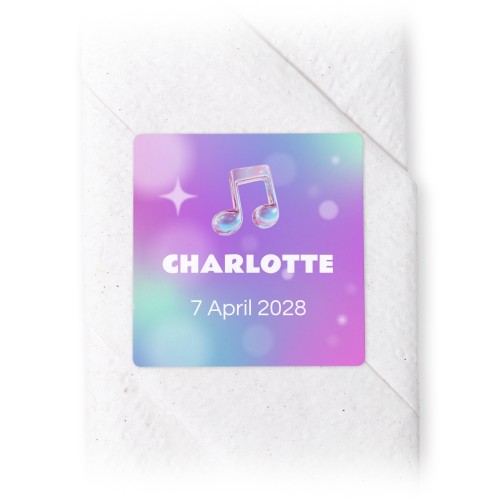 Holographic Music Notes