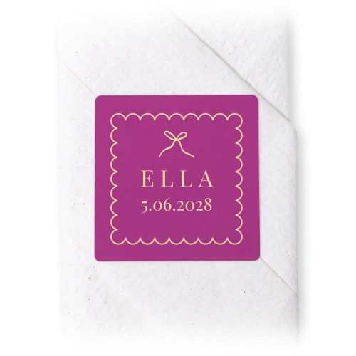 Classy Scallop Bow - Text Only Classy Scallop Bow - Text Only