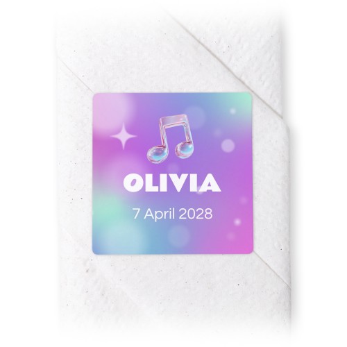 Holographic Music Notes