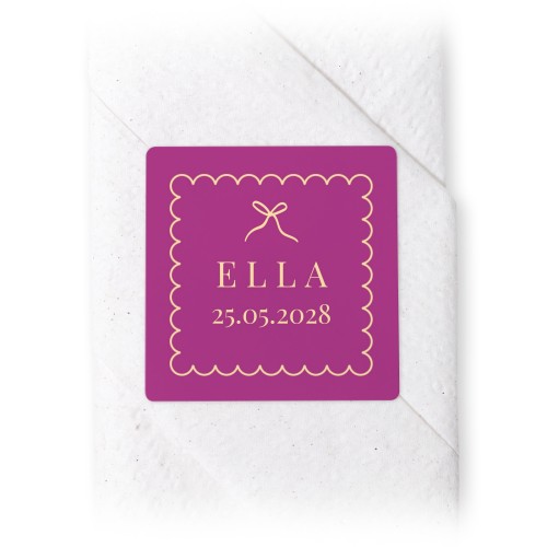 Classy Scallop Bow - Text Only Classy Scallop Bow - Text Only