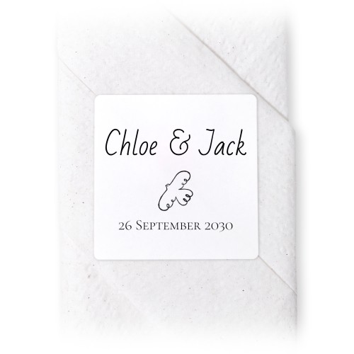 Napkin Stickers Square - set of 24 Napkin Stickers Square - set of 24