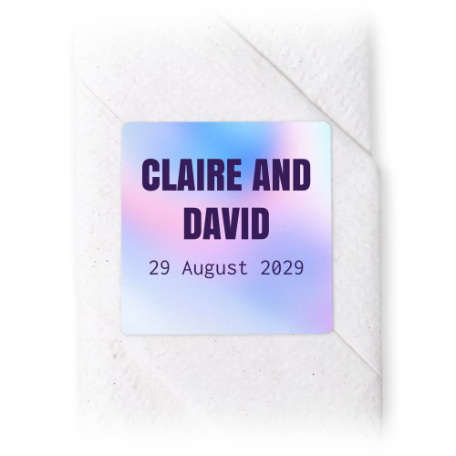 Holographic Bold Typo - Text Only