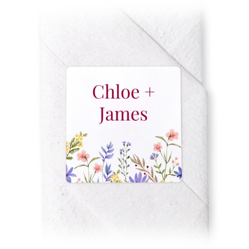Napkin Stickers Square - set of 24