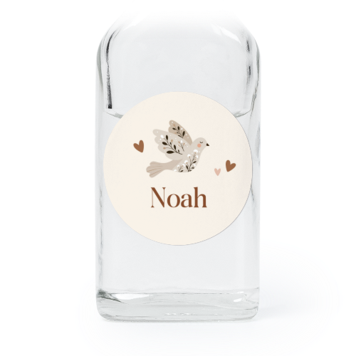 Mini-Flaschen mit Sticker Rund - 12 Stk. 