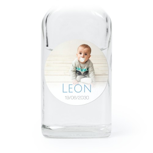 Mini Bottles with Round Stickers - Set of 12