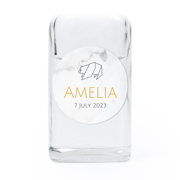 Origami Marble Bear - Text Only Origami Marble Bear - Text Only