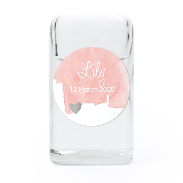 Mini Bottles with Round Stickers - Set of 12 Mini Bottles with Round Stickers - Set of 12