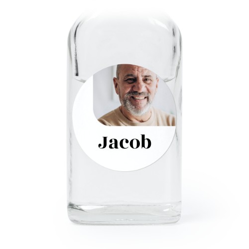 Mini Bottles with Round Stickers - Set of 12