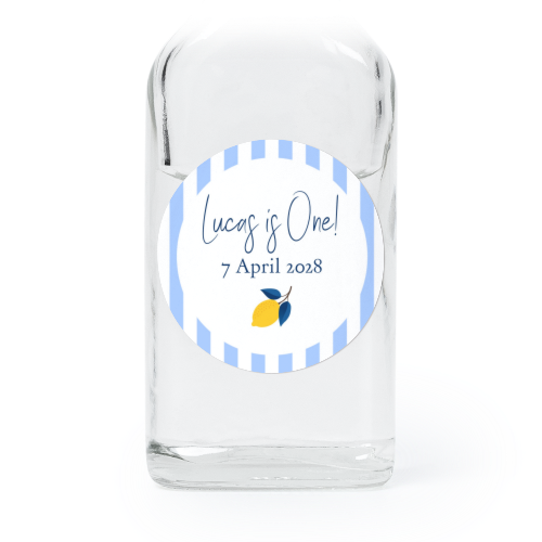Mini Bottles with Round Stickers - Set of 12 Mini Bottles with Round Stickers - Set of 12