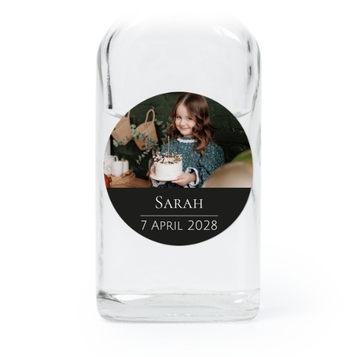 Mini Bottles with Round Stickers - Set of 12