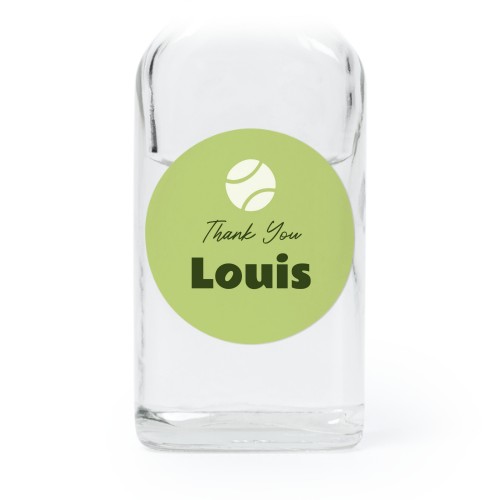 Mini-Flaschen mit Sticker Rund - 12 Stk. 