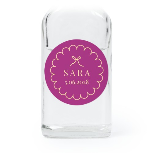 Classy Scallop Bow - Text Only Classy Scallop Bow - Text Only