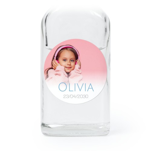 Mini flasker med runde klistermærker – 12 stk