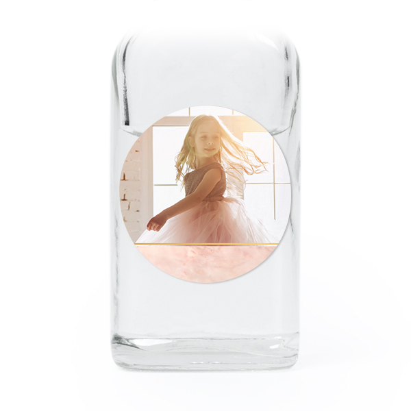 Mini Bottles with Round Stickers - Set of 12 Mini Bottles with Round Stickers - Set of 12