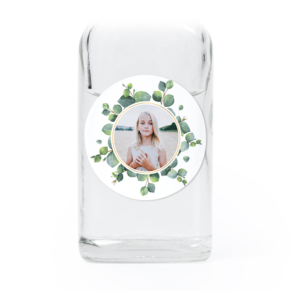 Mini Bottles with Round Stickers - Set of 12 Mini Bottles with Round Stickers - Set of 12