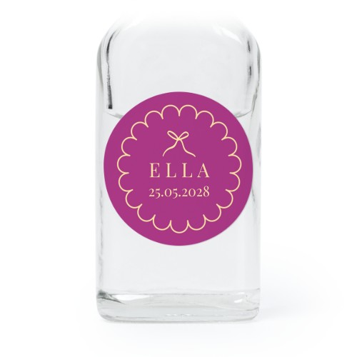 Classy Scallop Bow - Text Only