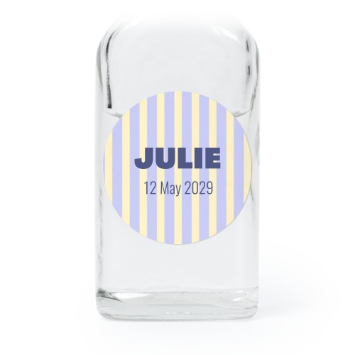 Mini Bottles with Round Stickers - Set of 12