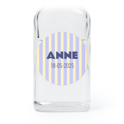 Mini flasker med runde klistermerker- 12 stk