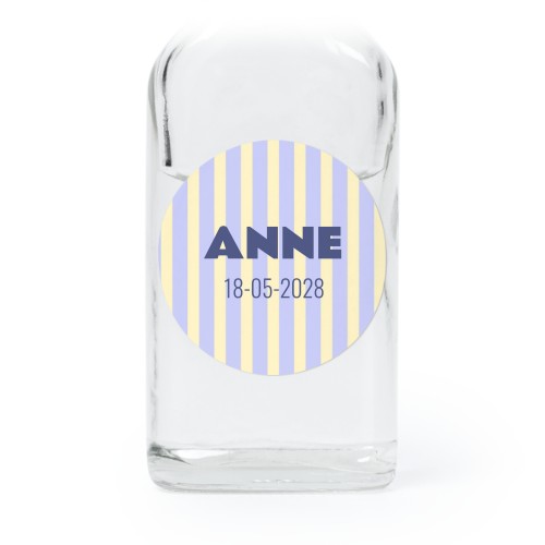 Mini flasker med runde klistermerker- 12 stk