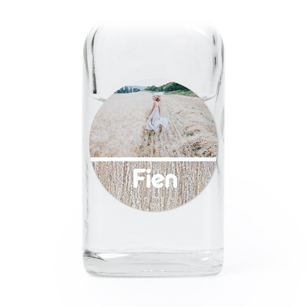 Mini Bottles with Round Stickers - Set of 12