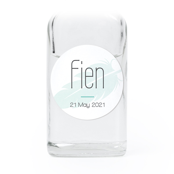 Mini Bottles with Round Stickers - Set of 12