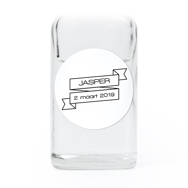 Mini Bottles with Round Stickers - Set of 12 Mini Bottles with Round Stickers - Set of 12