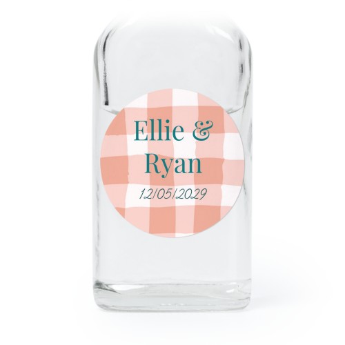 Mini Bottles with Round Stickers - Set of 12