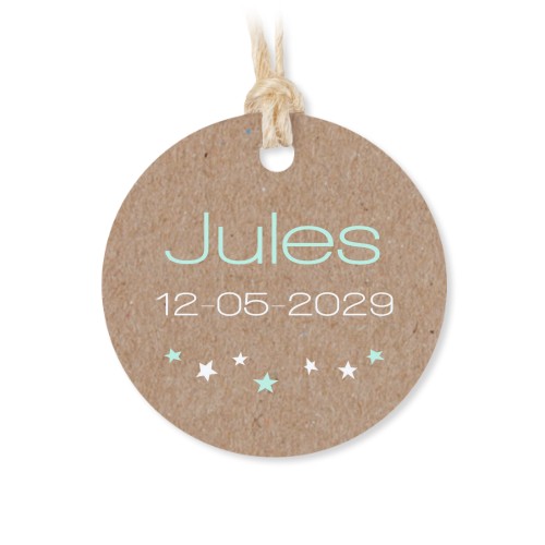 Boîtes en métal avec couvercle en bois sticker rond (lot de 12)