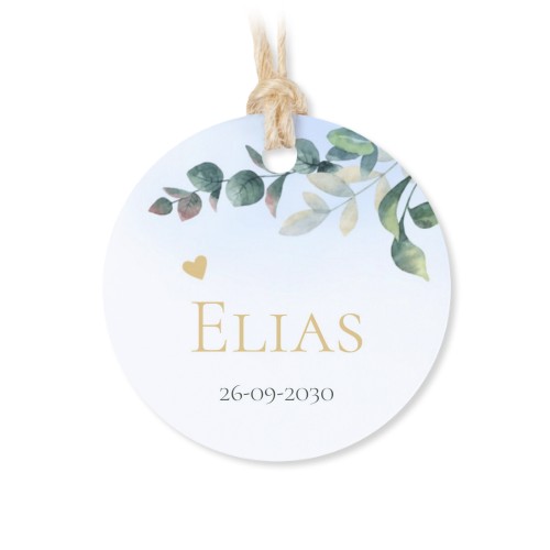 Boîtes en métal avec couvercle en bois sticker rond (lot de 12)