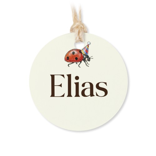 Geschenkdoosje met rond label - set van 12