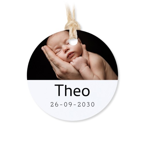 Tin box wooden lid round label - set of 12