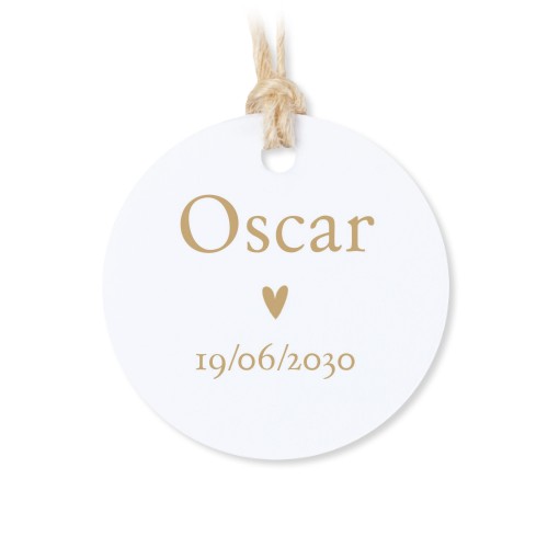 Geschenkdoosje met rond label - set van 12 Geschenkdoosje met rond label - set van 12