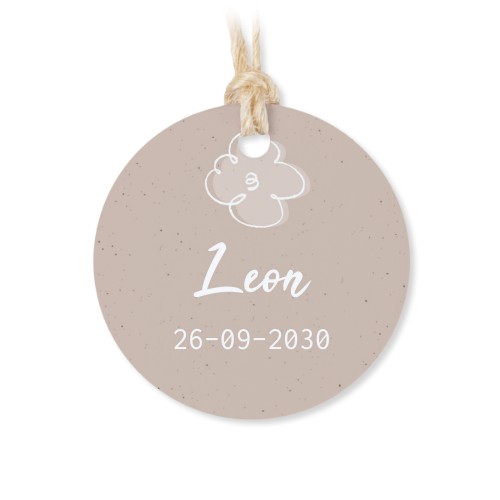 Boîtes en métal avec couvercle en bois sticker rond (lot de 12)